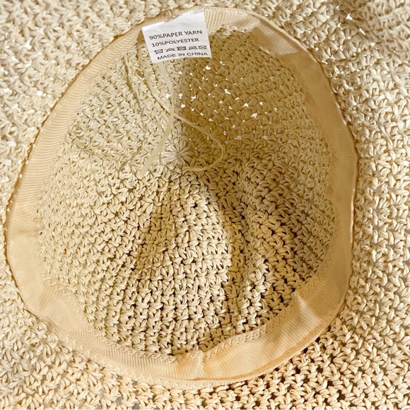 True Love Floppy Straw Sun Hat - Picture 7 of 11